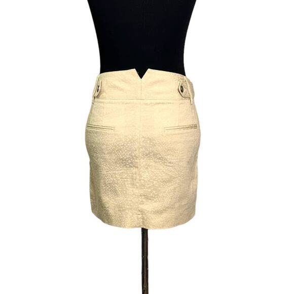 Express Design Studio beige printed mini skirt size 6 - Picture 2 of 11